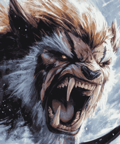 Sabretooth Animation Fantasy Diamond Painting