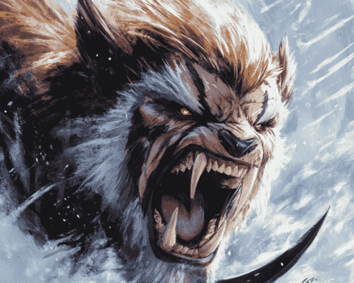 Sabretooth Animation Fantasy Diamond Painting