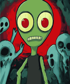 Salad Fingers Animation Diamond Painting