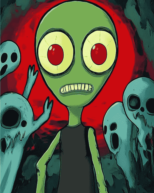 Salad Fingers Animation Diamond Painting