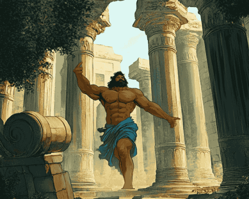 Samson Fantasy Scene Diamond Painting