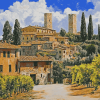 San Gimignano Italy Diamond Painting