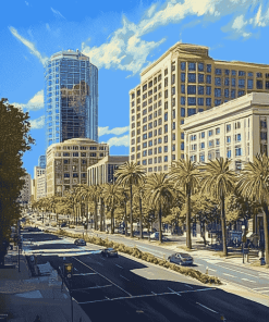 San Jose Cityscape Diamond Painting