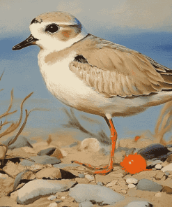 Sand Piping Plover Birds Diamond Painting