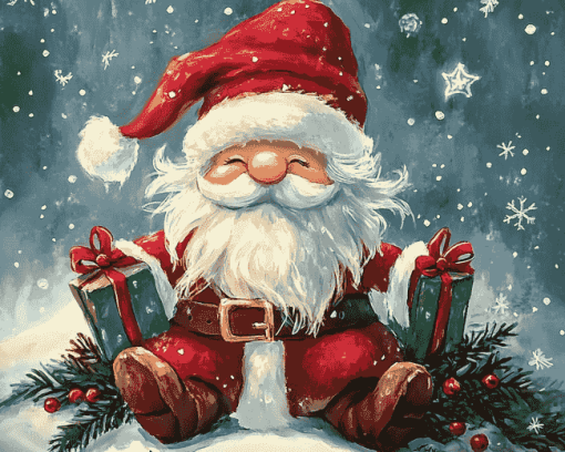 Santa Gnomes Christmas Diamond Painting