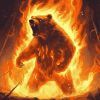 Scary Bear Animation Diamond Painting