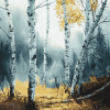 Scenic Birch Trees Woods Diamond Painting