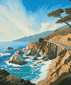 Scenic California Coastlines Diamond Painting