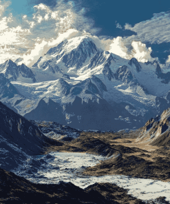 Scenic Southern Alps Diamond Painting