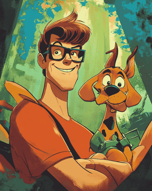 Scooby Doo and Plastic Man Animation Diamond Painting