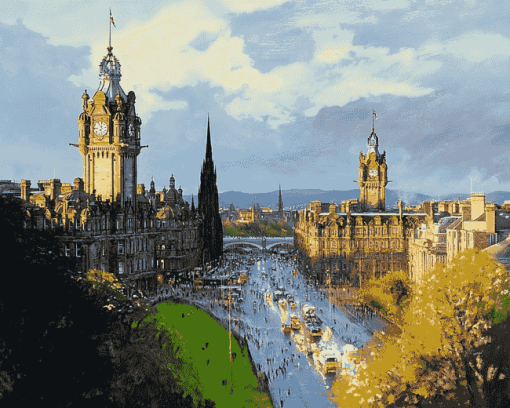 Scott Monument Edinburgh Diamond Painting