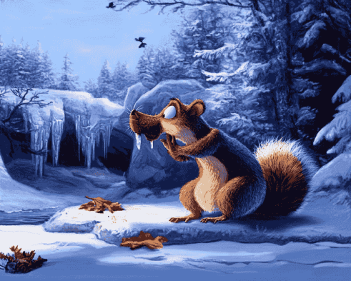 Scrat Ice Age Adventure Diamond Painting