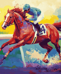 Secretariat Horse Race Diamond Painting