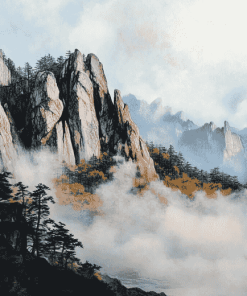 Seoraksan Mountain Views Diamond Painting