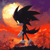 Shadow The Hedgehog Animation Diamond Painting