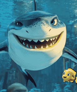 Shark Tale Animation Diamond Painting