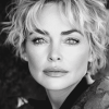 Sharon Stone Black and White Diamond Painting