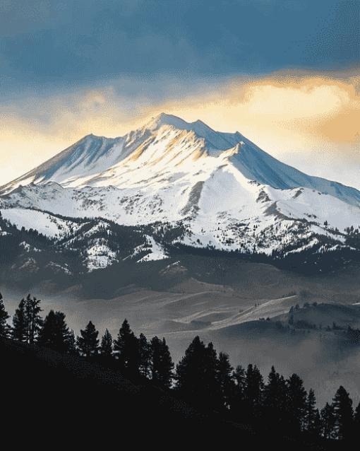 Shasta Mountain Diamond Painting