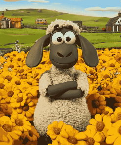 Shaun The Sheep Animation Diamond Painting