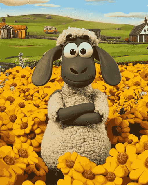 Shaun The Sheep Animation Diamond Painting