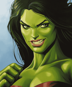 She Hulk Animation Diamond Painting