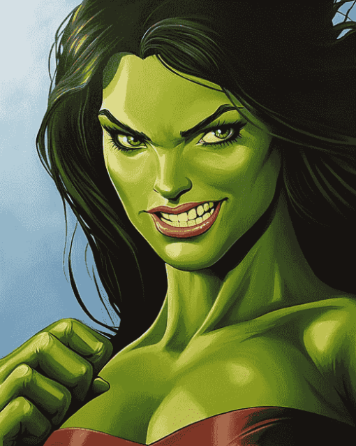 She Hulk Animation Diamond Painting