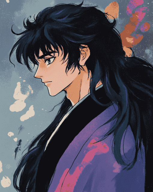 Side Profile of Naraku Anime Diamond Painting