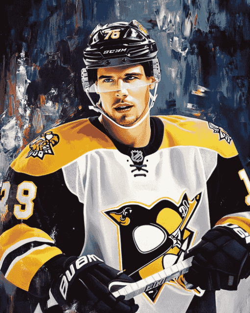 Sidney Crosby Ice Hockey Diamond Painting