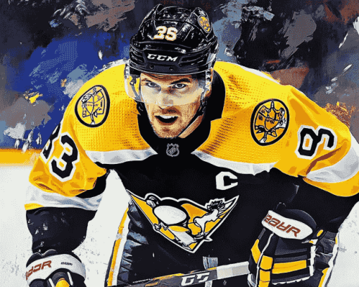 Sidney Crosby Ice Hockey Diamond Painting