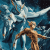 Silverhawks Fantasy Adventure Diamond Painting