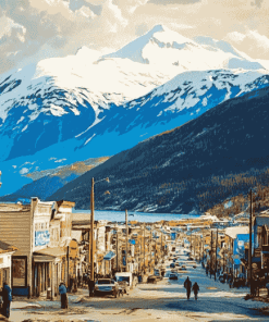 Skagway Alaska Cityscapes Diamond Painting