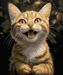 Smiling Cat Diamond Painting