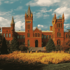 Smithsonian Castle Architectural Diamond Painting