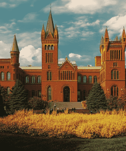 Smithsonian Castle Architectural Diamond Painting