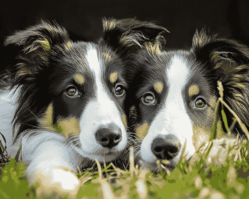 Smooth Collie Puppies Diamond Painting