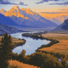 Snake River Scenic View Diamond Painting