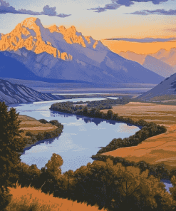 Snake River Scenic View Diamond Painting