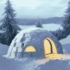 Snowy Igloo Landscapes Diamond Painting