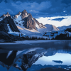 Snowy Mountain Wonderland Diamond Painting