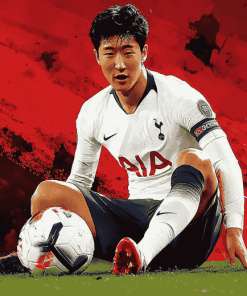 Son Heung Min Sports Legend Diamond Painting