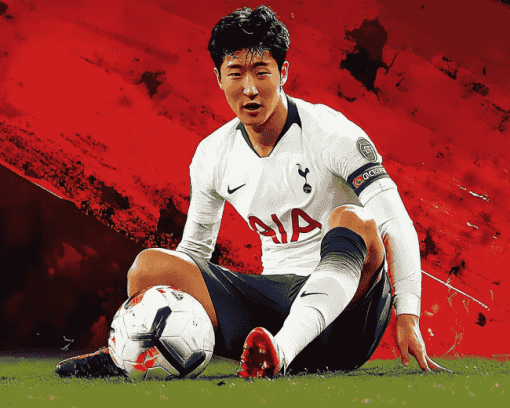 Son Heung Min Sports Legend Diamond Painting