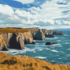 South Stack Cliffs Seaside Diamond Painting