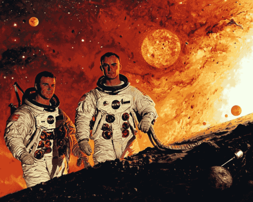 Space Apollo 13 Galaxy Diamond Painting