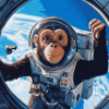 Space Astronaut Chimp Animations Diamond Painting