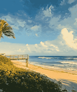 Space Coast Beaches Diamond Painting