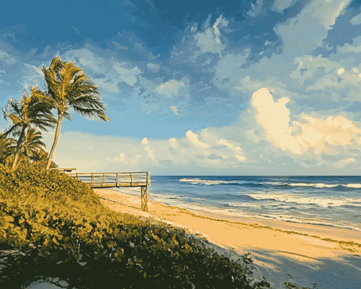 Space Coast Beaches Diamond Painting