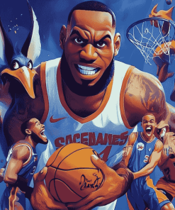 Space Jam Animation Characters Diamond Painting