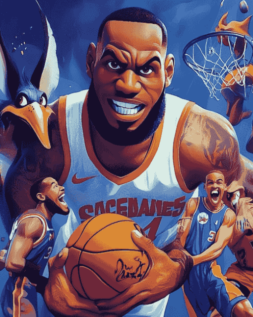 Space Jam Animation Characters Diamond Painting