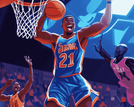 Space Jam Cartoon Diamond Painting