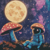 Space Mushroom Fantasy Diamond Painting